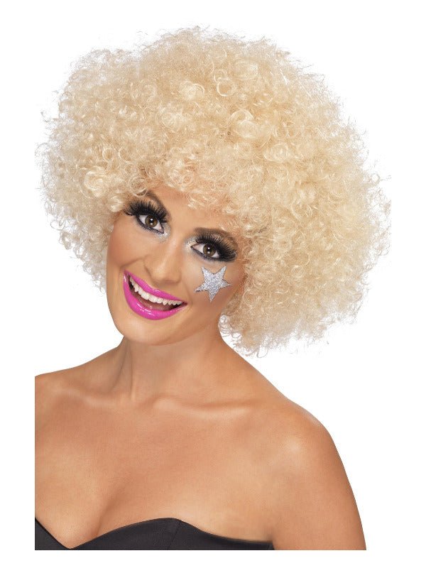 70s Funky Afro Wig, Blonde - Adult Weekender