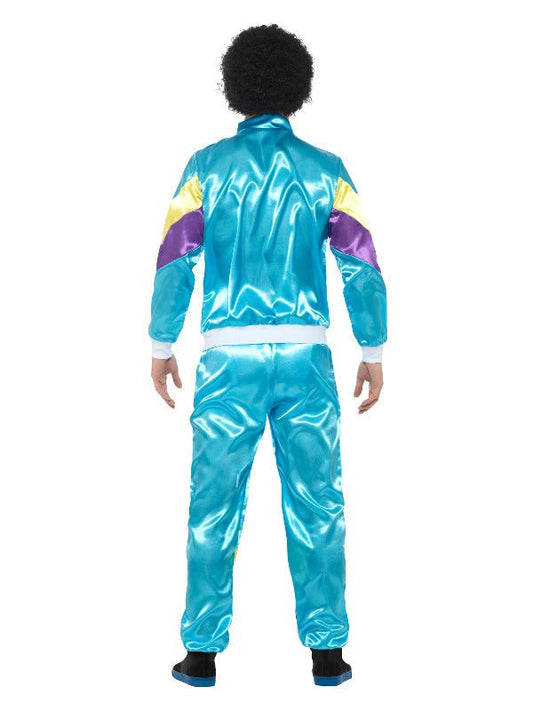 80s Height of Fashion Shell Suit Costume, Blue - Adult Weekender