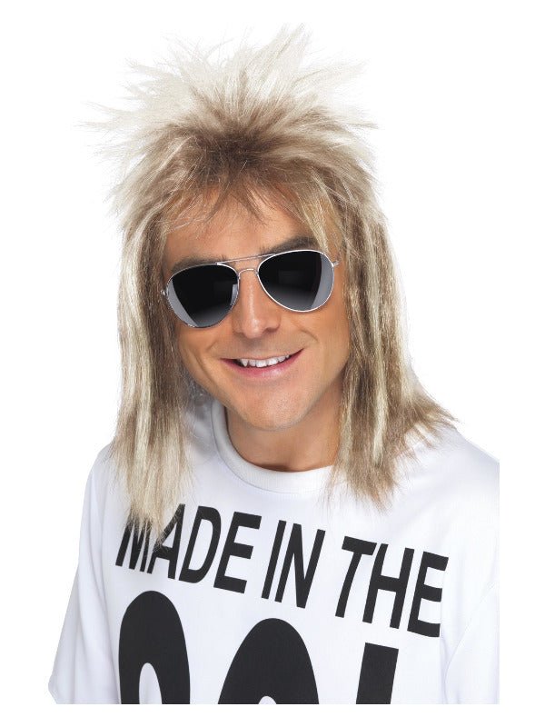 80s Mullet Wig, Blonde - Adult Weekender