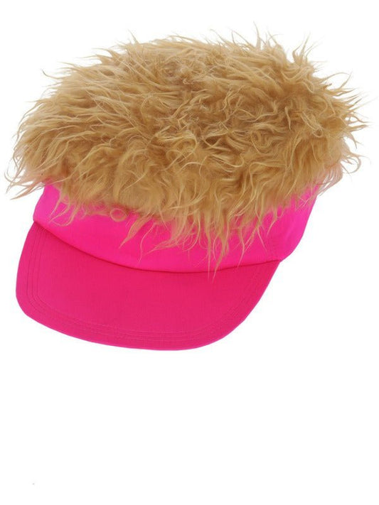 80s Neon Pink Visor Hat - Adult Weekender