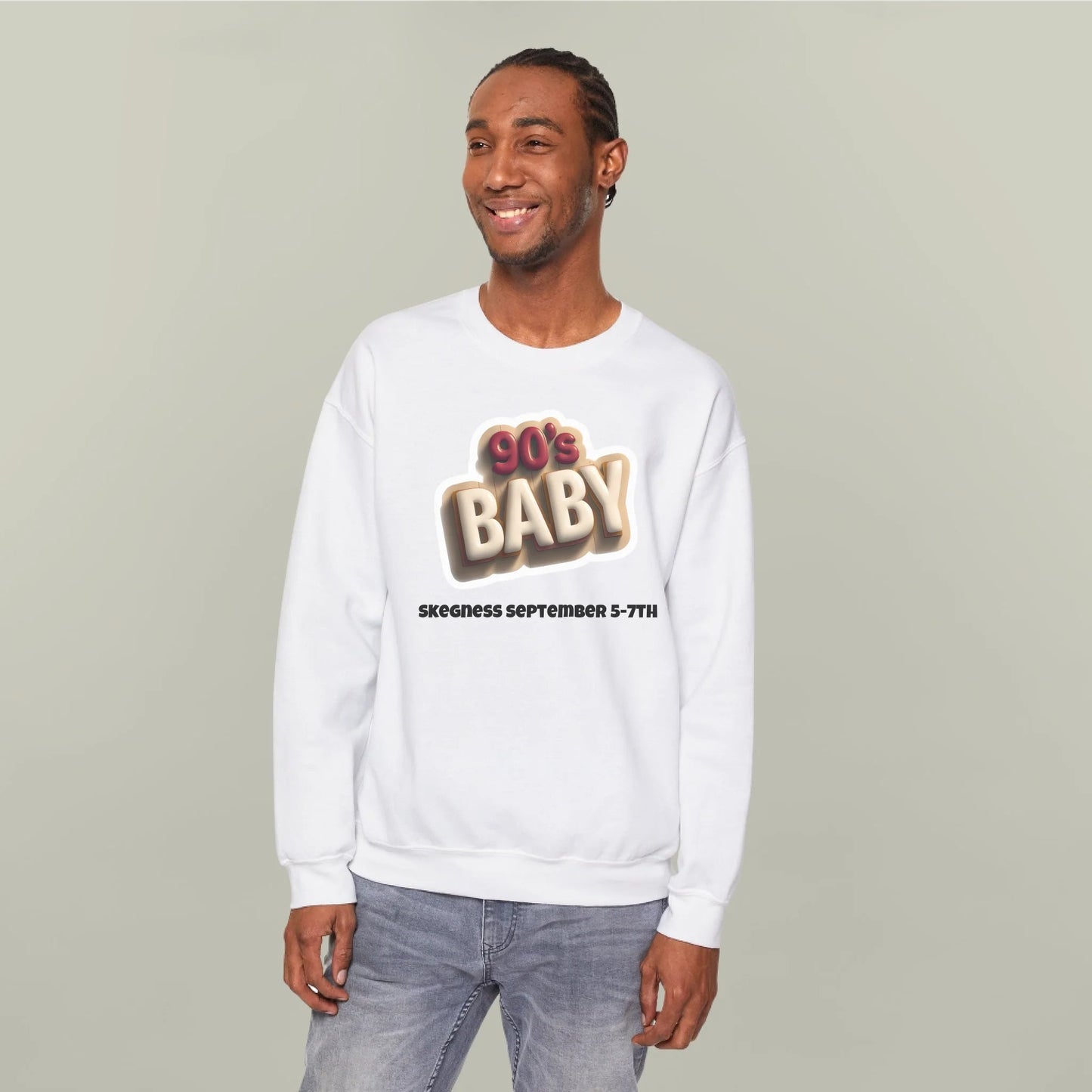 90s Baby 2 - Adult Weekender Front and Back Personalised Unisex Heavy T-Shirt or Hoodie - 90s - Adult Weekender