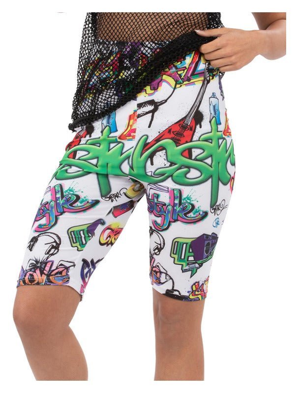 90s Unisex Graffiti Cycling Shorts - Adult Weekender