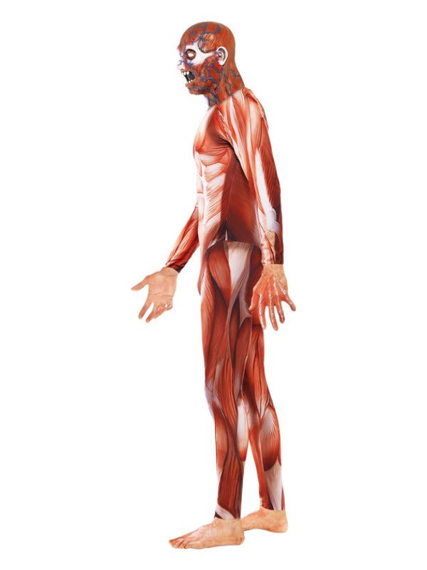 Anatomy Man Costume, Red - Adult Weekender