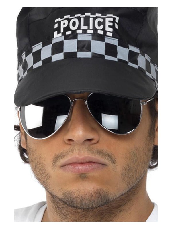 Aviator Specs, Silver Mirror, Silver & Black - Adult Weekender