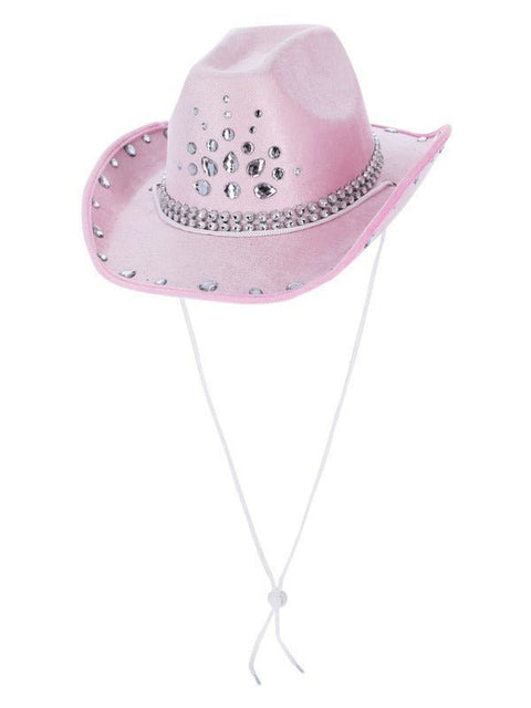 Baby Pink Rhinestone Cowboy Hat - Adult Weekender
