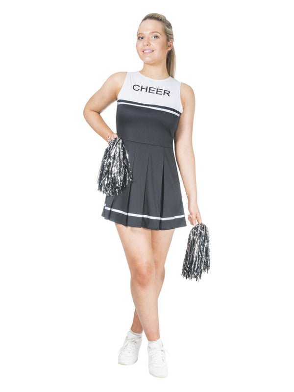 Black Cheerleader Costume, Black - Adult Weekender