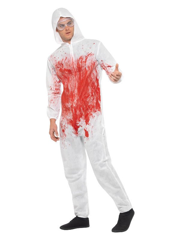 Bloody Forensic Overall Costume, Red - Adult Weekender