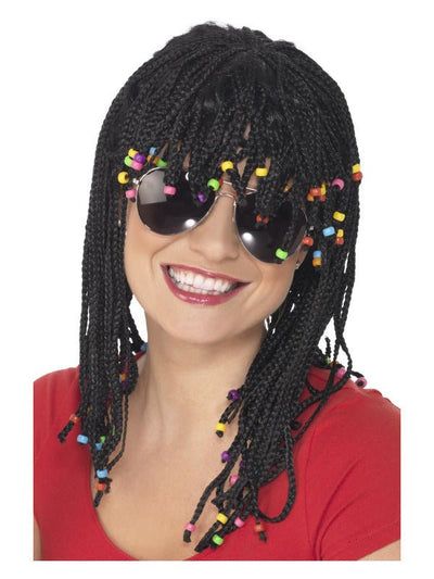 Braided Wig, Black - Adult Weekender