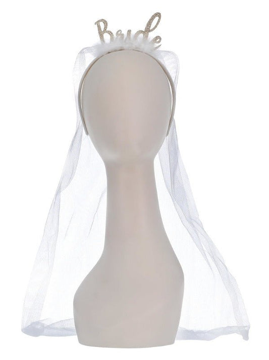 Bride Headband, White - Adult Weekender