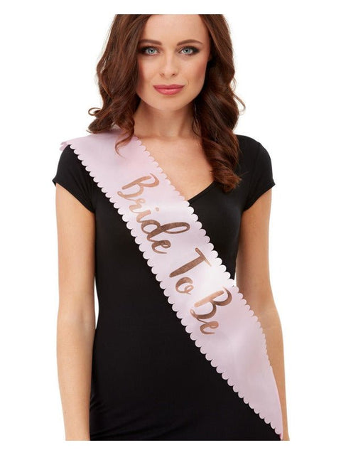 Bride To Be Sash, Pink & Gold - Adult Weekender
