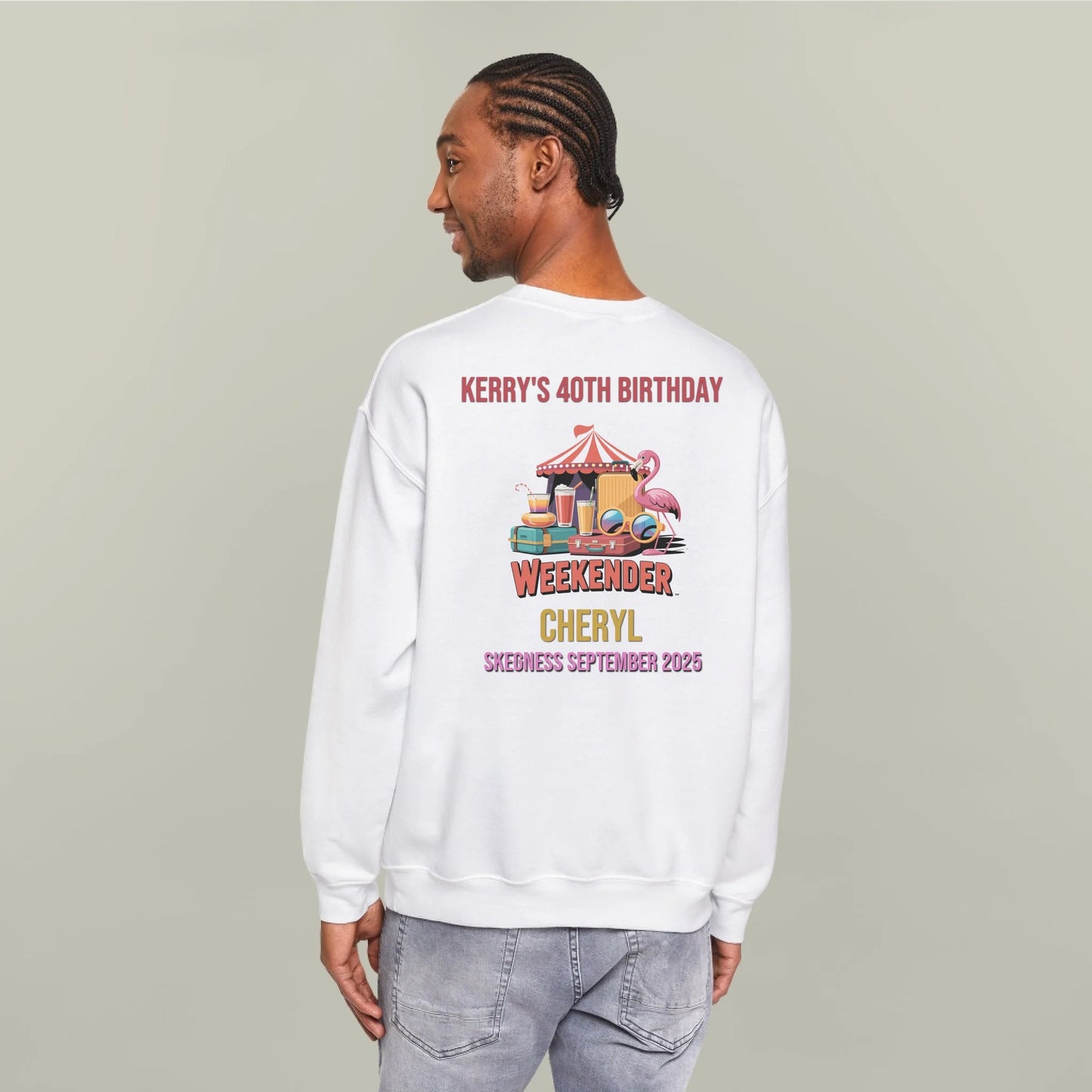 By 'Eck it's the Big Weekender - Adult Weekender Front and Back Personalised Unisex Heavy T-Shirt or Hoodie - 90s - Adult Weekender