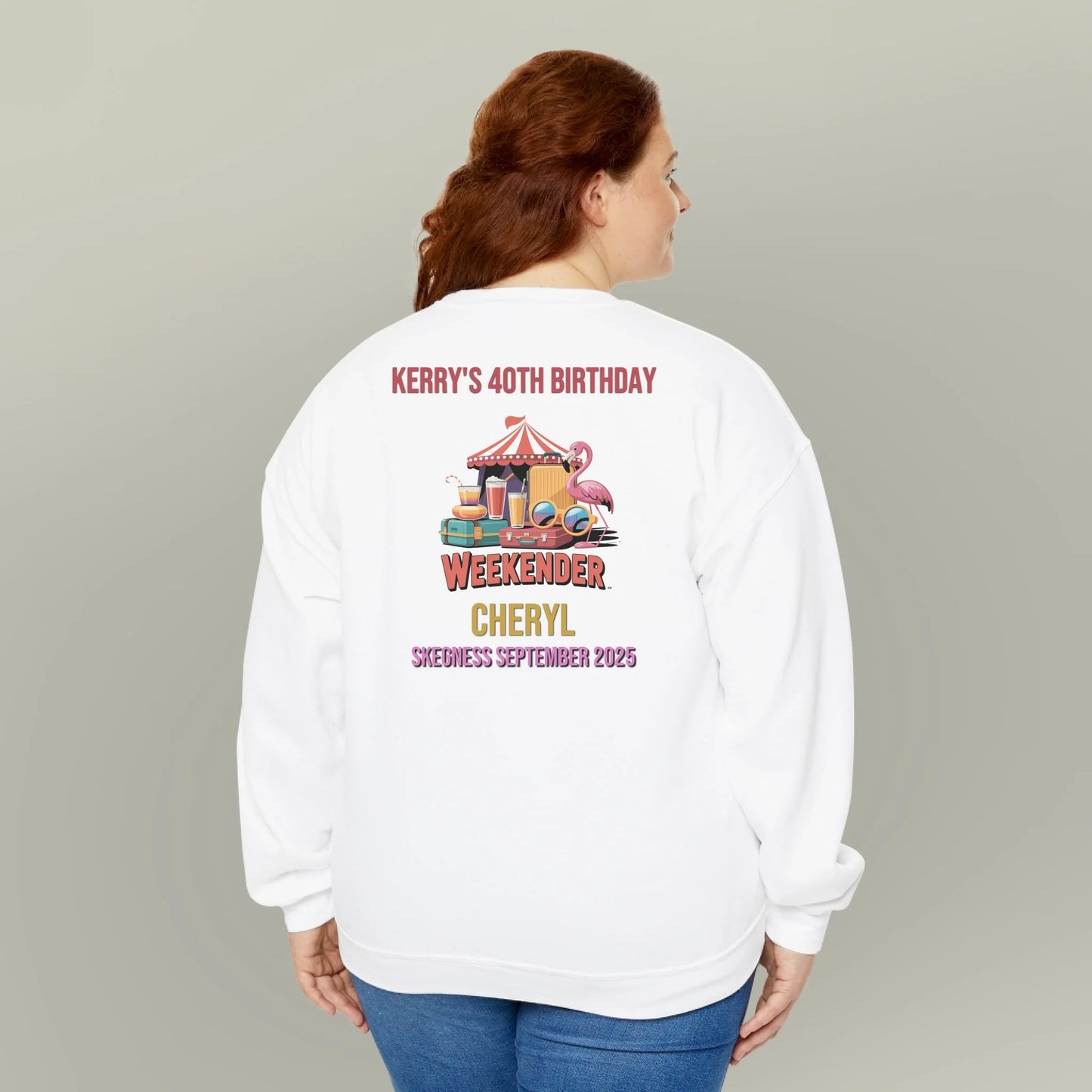 By 'Eck it's the Big Weekender - Adult Weekender Front and Back Personalised Unisex Heavy T-Shirt or Hoodie - 90s - Adult Weekender
