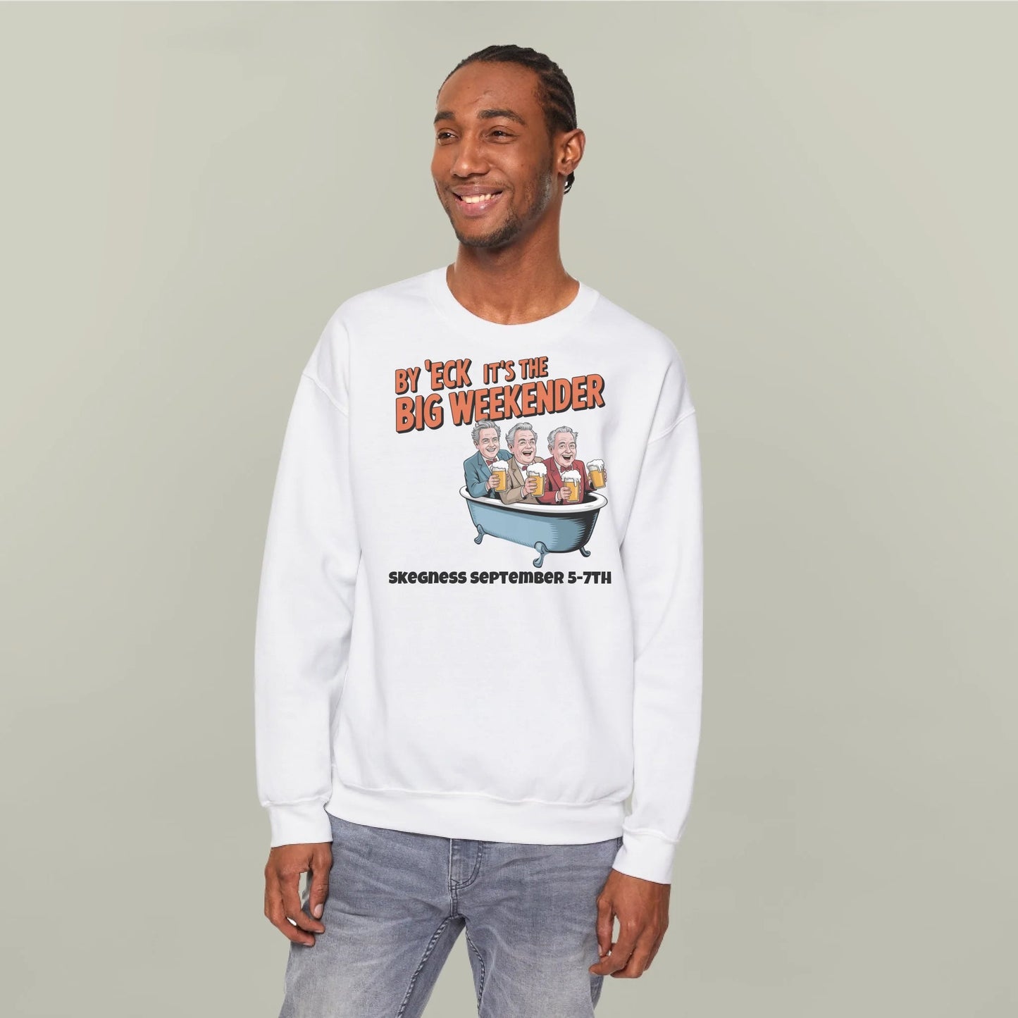 By 'Eck it's the Big Weekender - Adult Weekender Front and Back Personalised Unisex Heavy T-Shirt or Hoodie - 90s - Adult Weekender