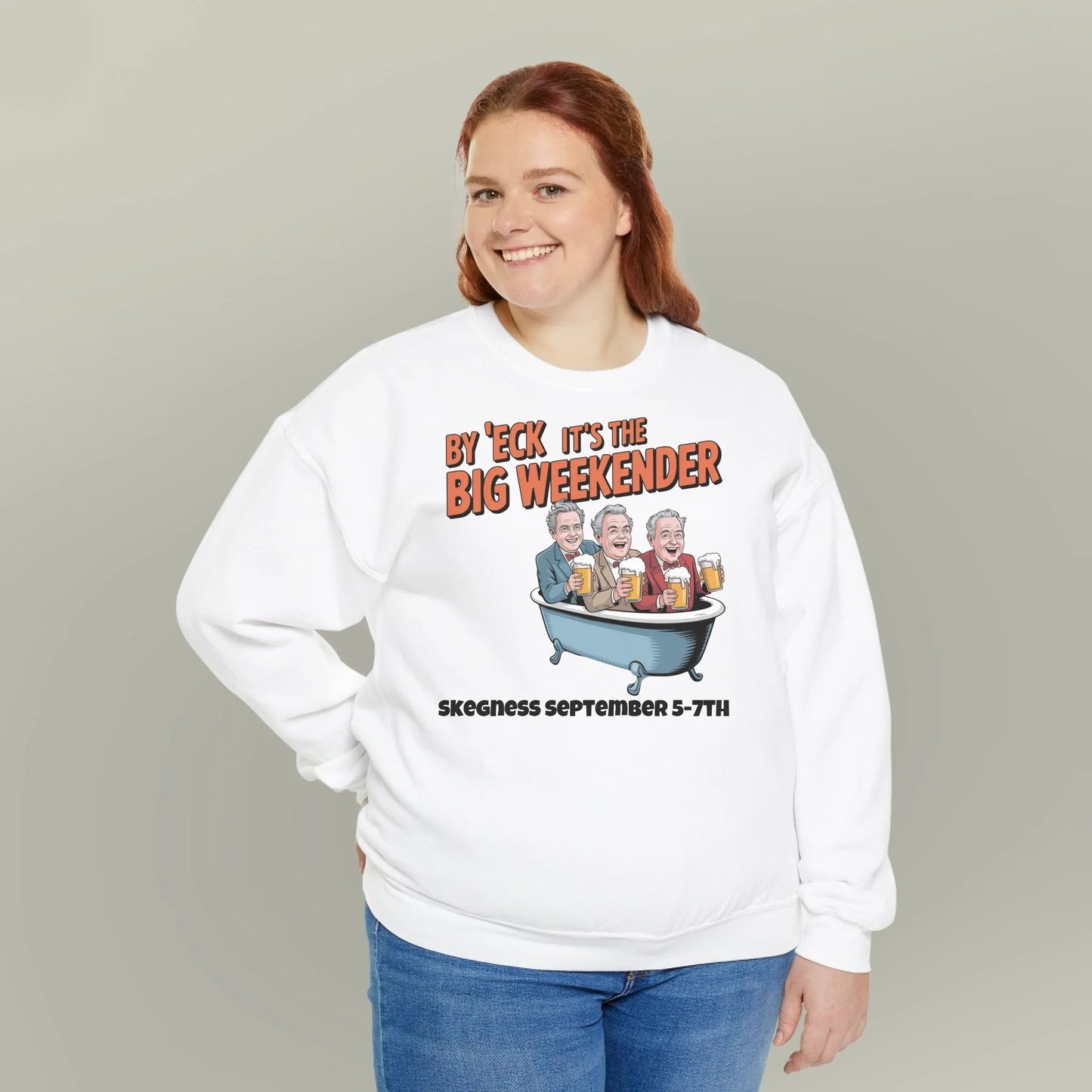 By 'Eck it's the Big Weekender - Adult Weekender Front and Back Personalised Unisex Heavy T-Shirt or Hoodie - 90s - Adult Weekender
