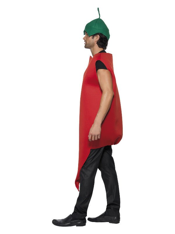 Chilli Pepper Costume, Red - Adult Weekender