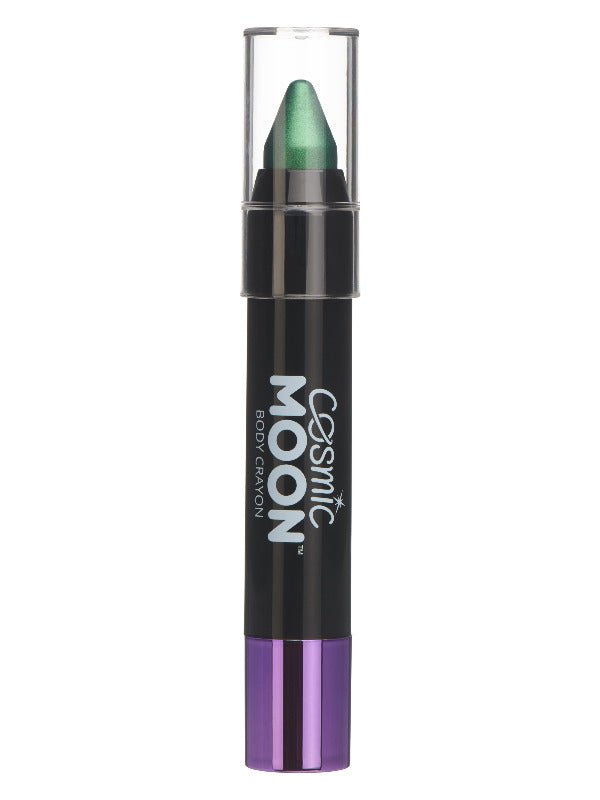 Cosmic Moon Metallic Body Crayons, Green - Adult Weekender