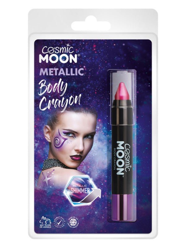 Cosmic Moon Metallic Body Crayons, Pink - Adult Weekender