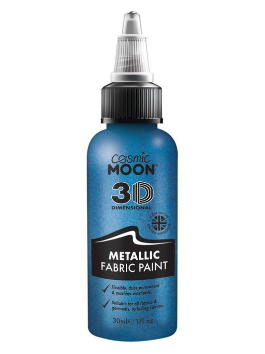 Cosmic Moon Metallic Fabric Paint, Blue - Adult Weekender