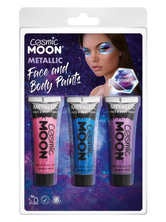 Cosmic Moon Metallic Face & Body Paint, - Adult Weekender