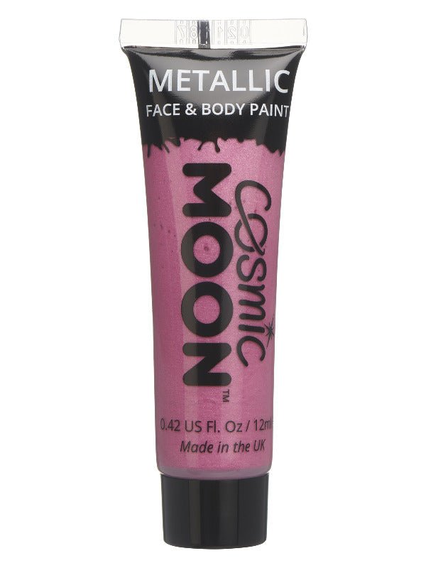 Cosmic Moon Metallic Face & Body Paint, Pink - Adult Weekender