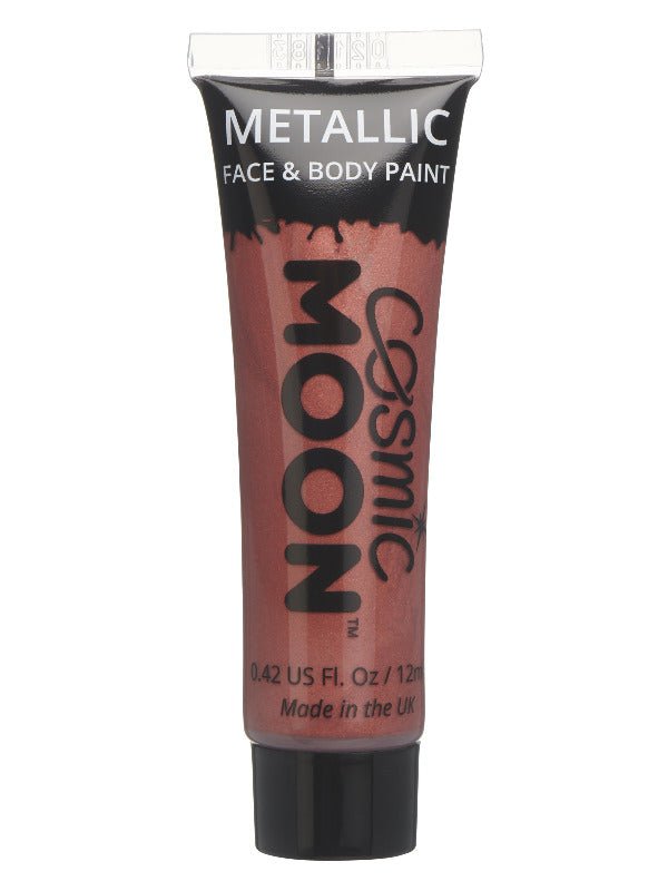 Cosmic Moon Metallic Face & Body Paint, Red - Adult Weekender