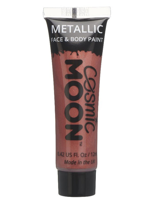 Cosmic Moon Metallic Face & Body Paint, Red - Adult Weekender
