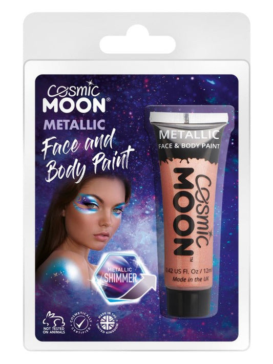 Cosmic Moon Metallic Face & Body Paint, Rose Gold - Adult Weekender