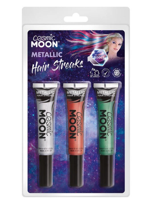 Cosmic Moon Metallic Hair Streaks, - Adult Weekender