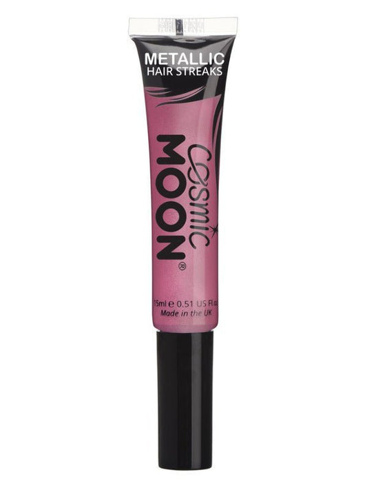 Cosmic Moon Metallic Hair Streaks, Pink - Adult Weekender
