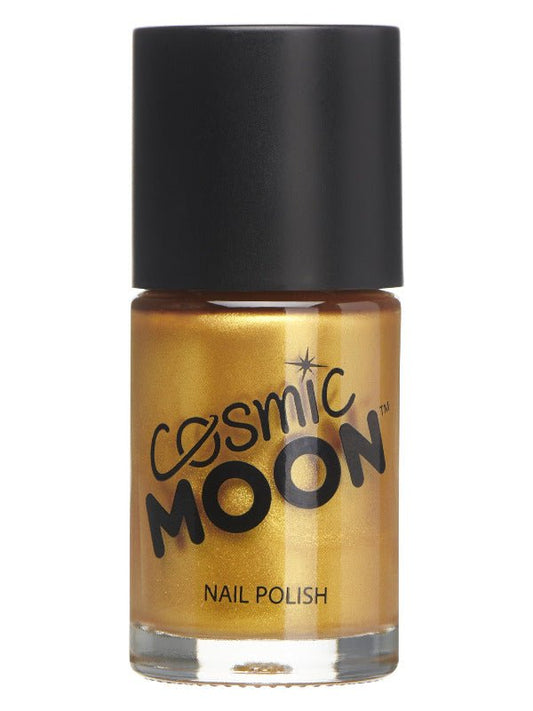 Cosmic Moon Metallic Nail Polish, Gold - Adult Weekender
