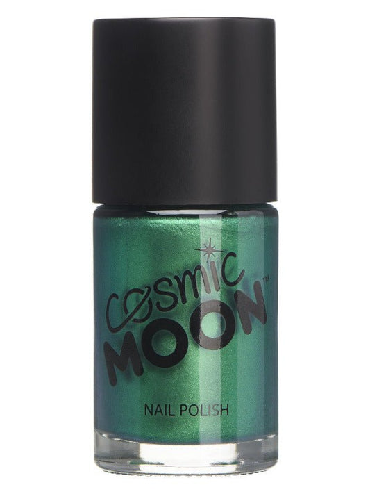 Cosmic Moon Metallic Nail Polish, Green - Adult Weekender