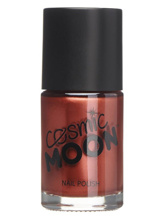 Cosmic Moon Metallic Nail Polish, Red - Adult Weekender