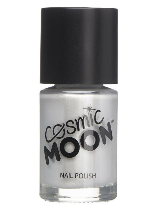 Cosmic Moon Metallic Nail Polish, Silver - Adult Weekender