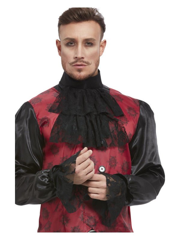 Cravat & Cuff Set, Black - Adult Weekender