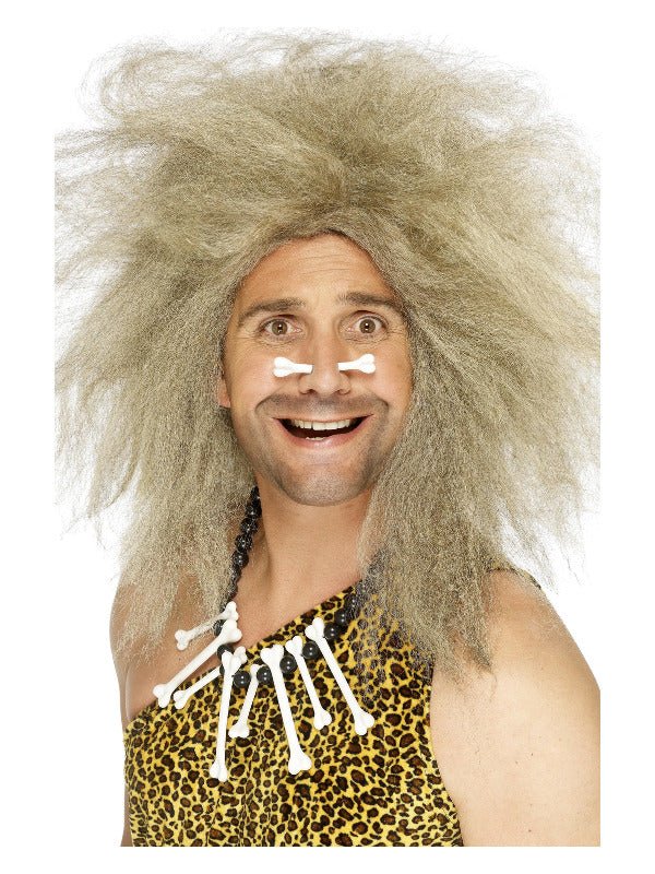 Crazy Caveman Wig, Blonde - Adult Weekender