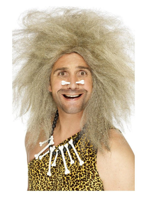 Crazy Caveman Wig, Blonde - Adult Weekender