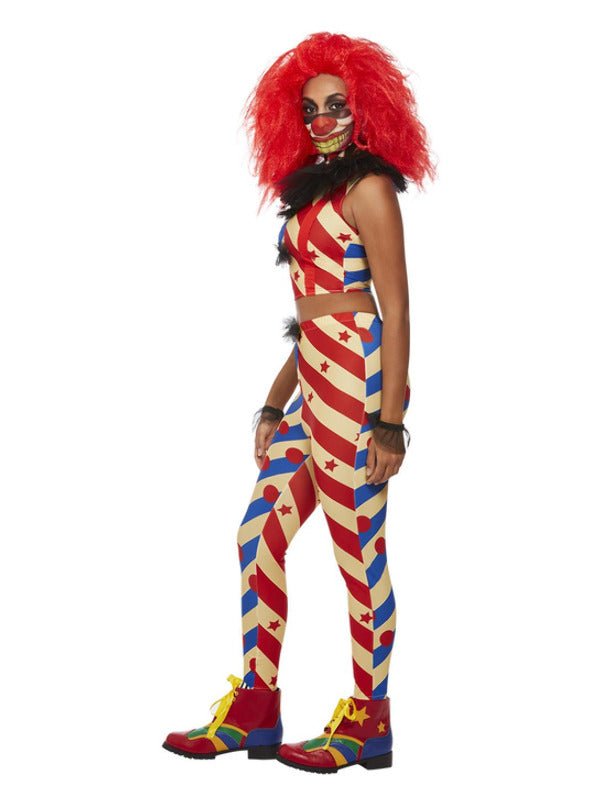 Creepy Clown Costume, Red & Blue - Adult Weekender