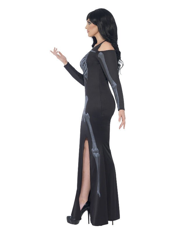 Curves Skeleton Costume, Black - Adult Weekender