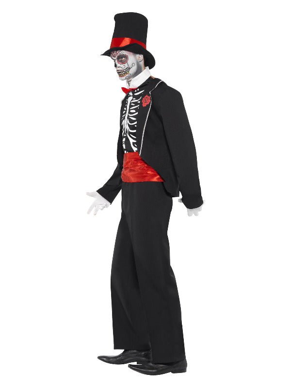 Day of the Dead Costume, Black - Adult Weekender
