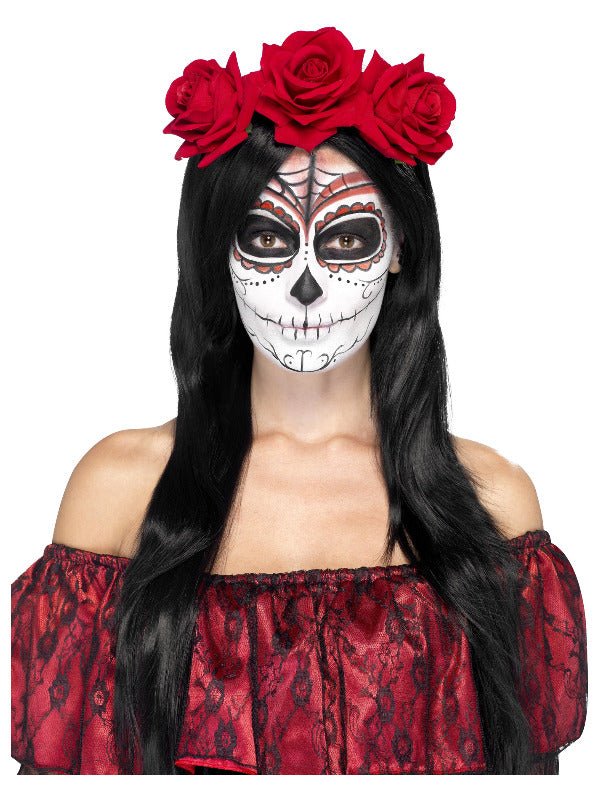 Day of the Dead Headband, Red - Adult Weekender