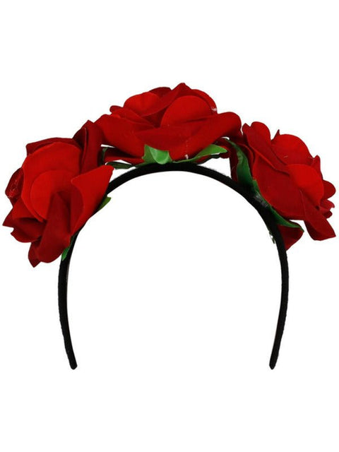 Day of the Dead Headband, Red - Adult Weekender