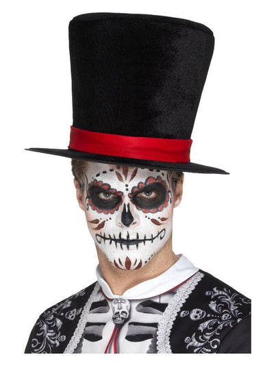 Day of the Dead Top Hat, Black - Adult Weekender