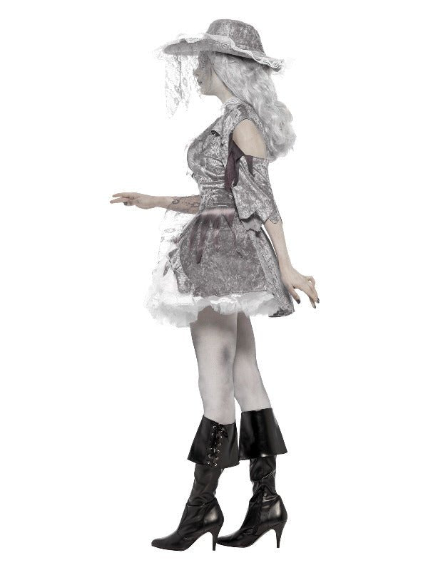 Deluxe Ghost Ship Pirate Treasure Costume, Grey - Adult Weekender