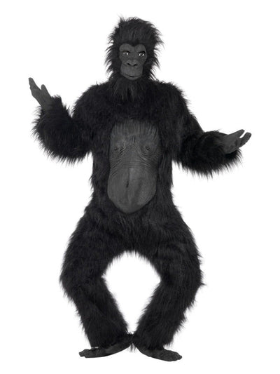 Deluxe Gorilla Costume, Black - Adult Weekender