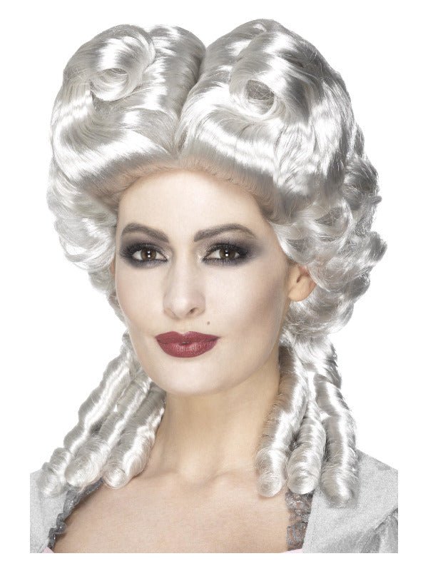 Deluxe Marie Antoinette Wig, White - Adult Weekender