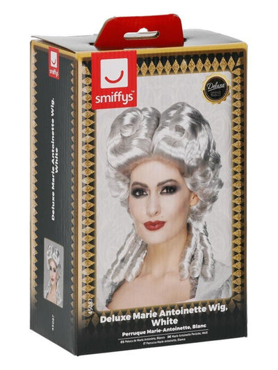 Deluxe Marie Antoinette Wig, White - Adult Weekender