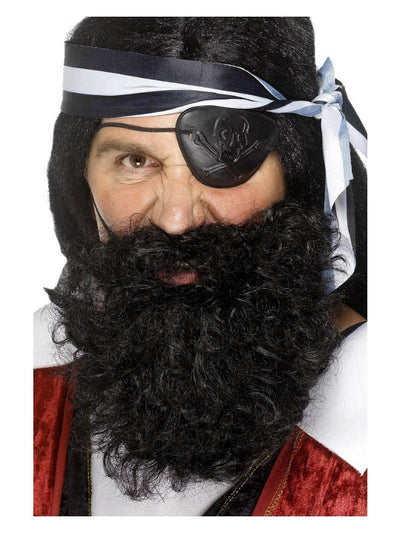 Deluxe Pirate Beard, Black - Adult Weekender