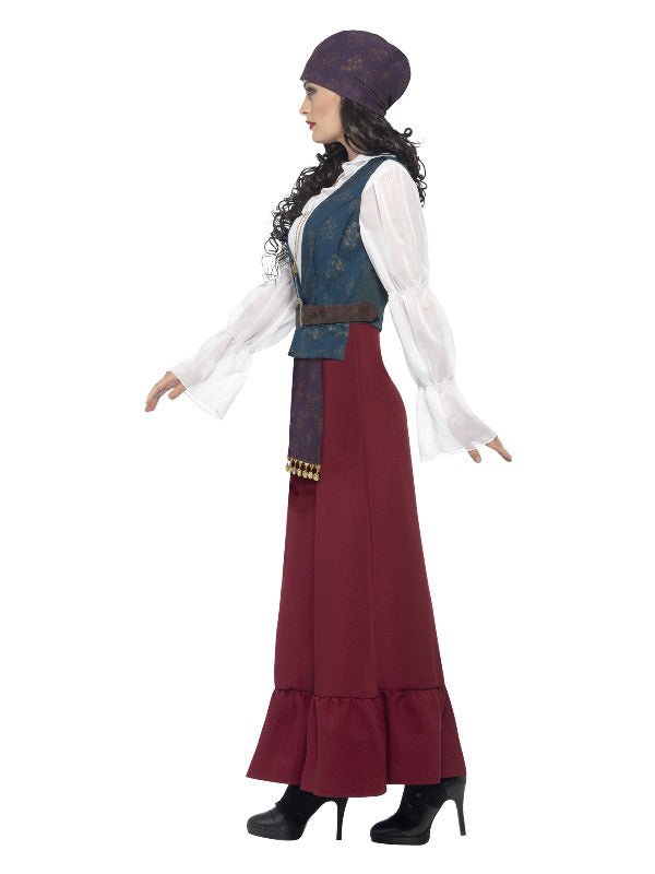 Deluxe Pirate Buccaneer Beauty Costume, Purple - Adult Weekender