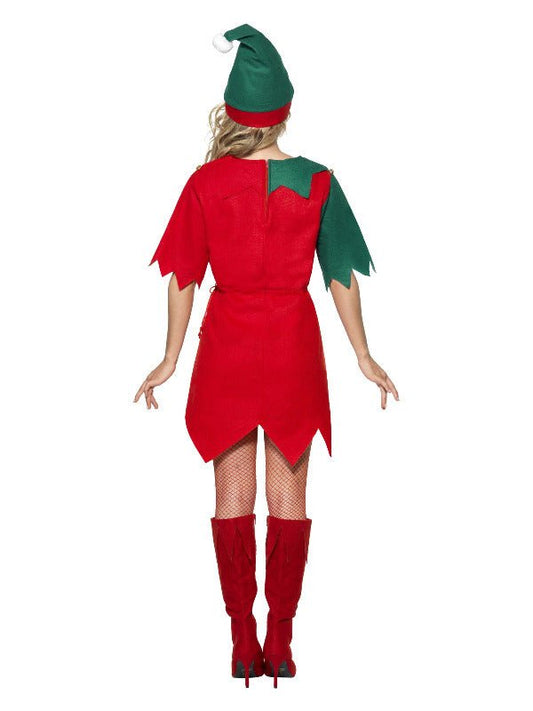 Elf Costume, Red & Green - Adult Weekender