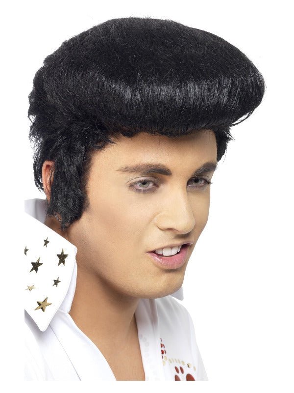 Elvis Deluxe Wig, Black - Adult Weekender